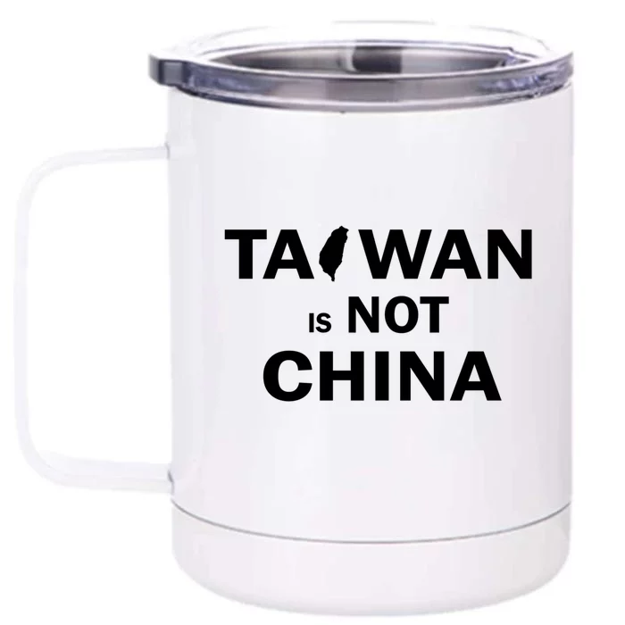 Taiwan Is Not China Independent Free Taiwan Cute Gift Front & Back 12oz Stainless Steel Tumbler Cup