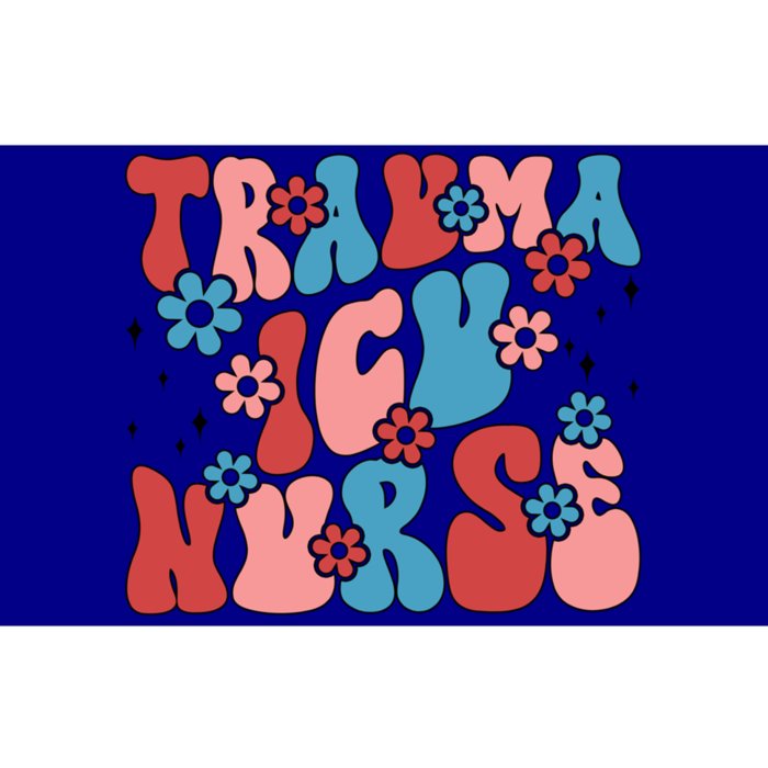 Trauma Icu Nurse Groovy Trauma Intensive Care Unit Gift Bumper Sticker