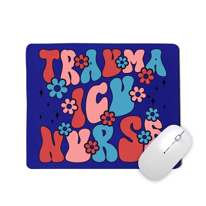 Trauma Icu Nurse Groovy Trauma Intensive Care Unit Gift Mousepad