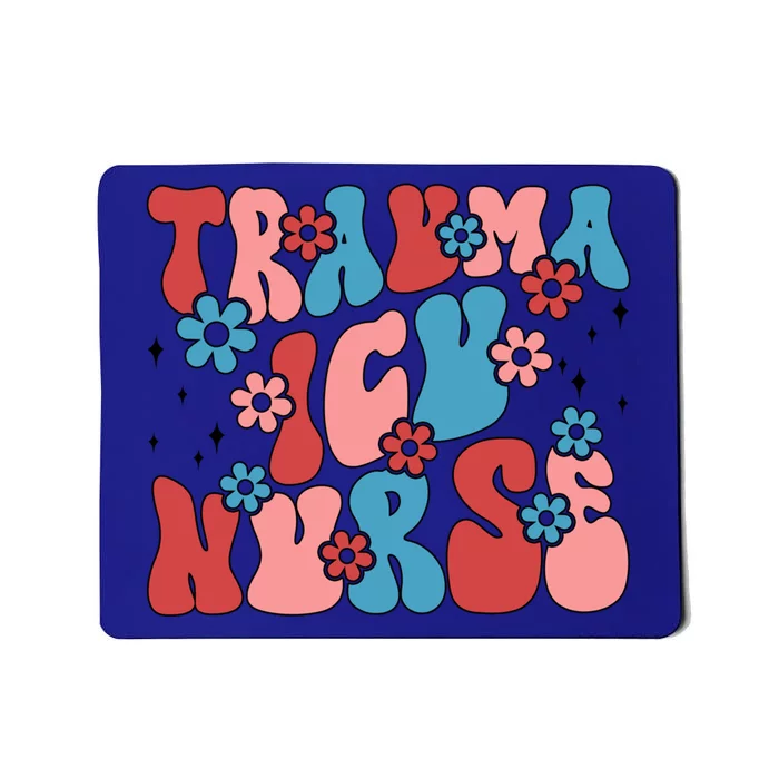 Trauma Icu Nurse Groovy Trauma Intensive Care Unit Gift Mousepad