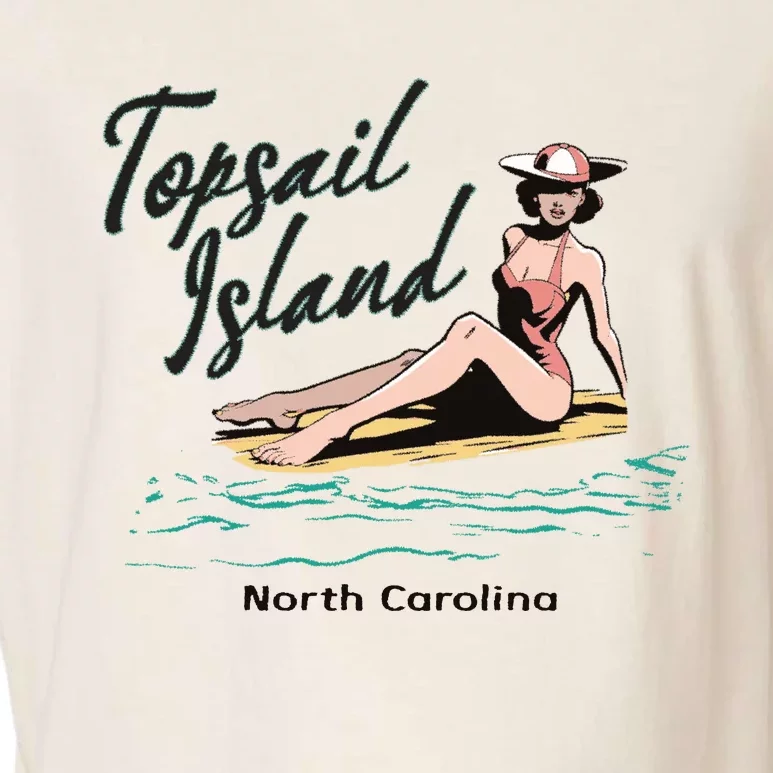 Topsail Island North Carolina Garment-Dyed Women's Muscle Tee