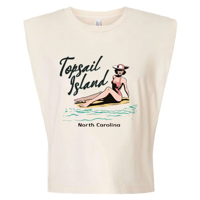 Topsail Island North Carolina Garment-Dyed Women's Muscle Tee