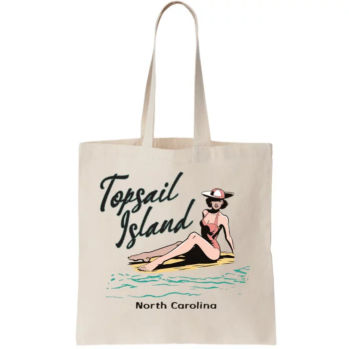 Topsail Island North Carolina Tote Bag