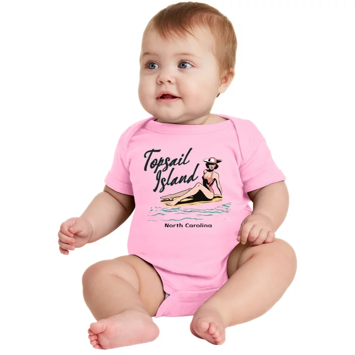 Topsail Island North Carolina Baby Bodysuit