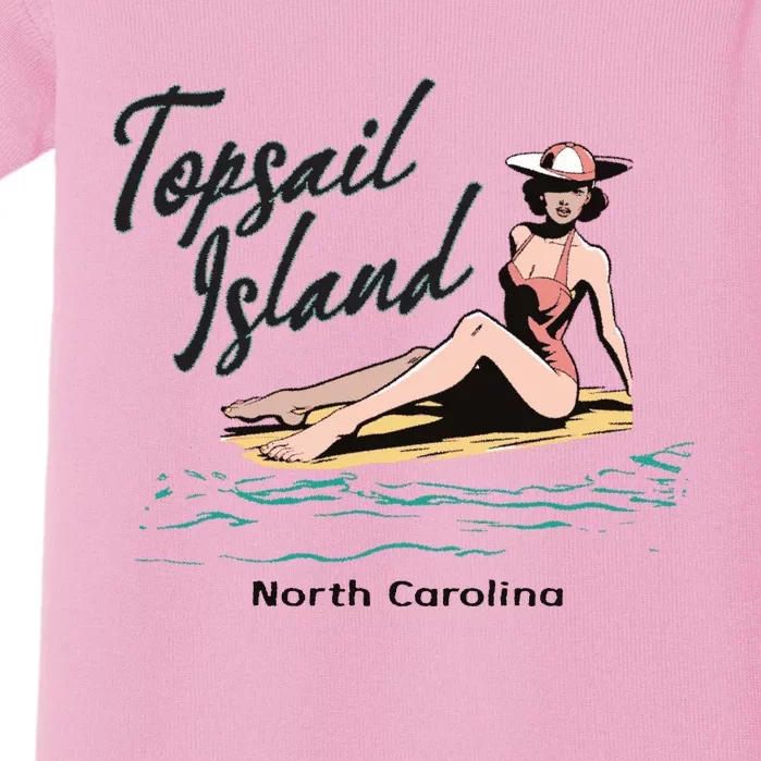 Topsail Island North Carolina Baby Bodysuit