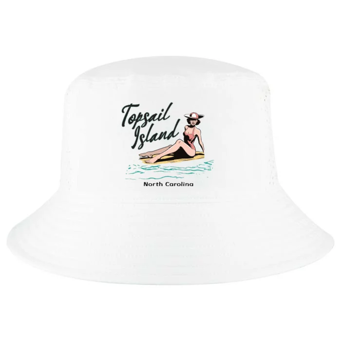 Topsail Island North Carolina Cool Comfort Performance Bucket Hat