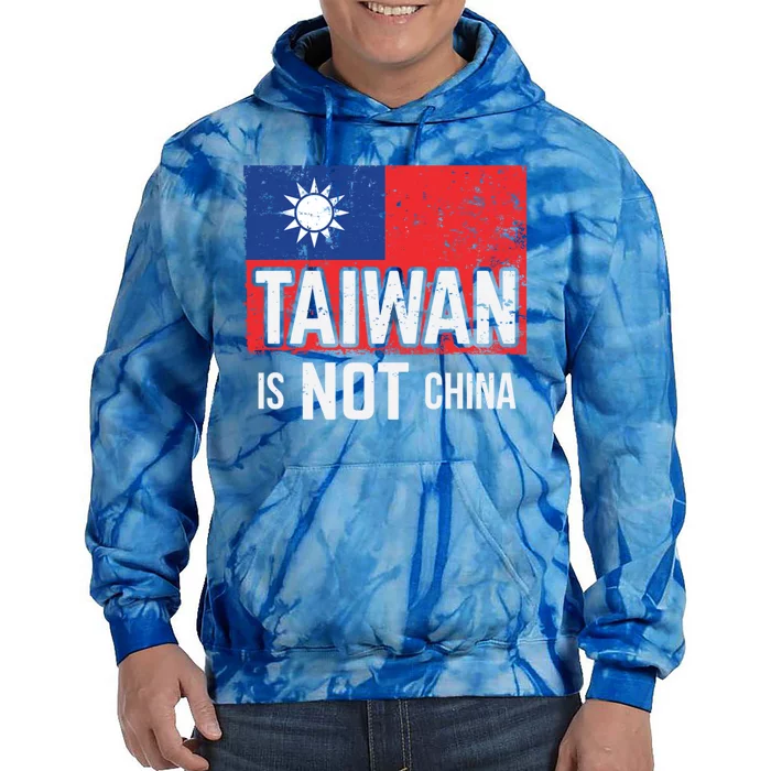 Taiwan Is Not China Support Independent Taipei Flag Gift Tie Dye Hoodie