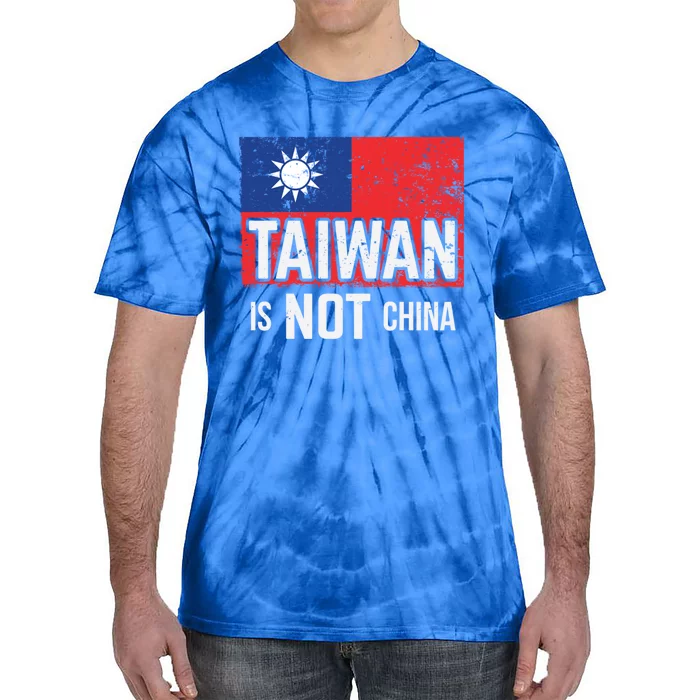 Taiwan Is Not China Support Independent Taipei Flag Gift Tie-Dye T-Shirt