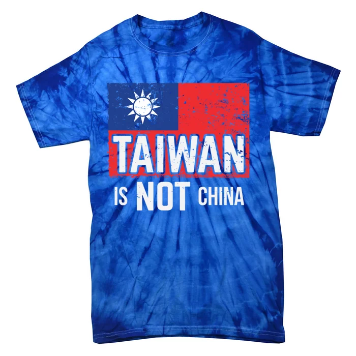 Taiwan Is Not China Support Independent Taipei Flag Gift Tie-Dye T-Shirt