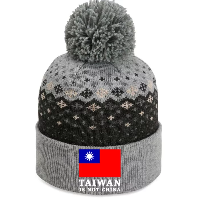 Taiwan Is Not China Great Gift The Baniff Cuffed Pom Beanie