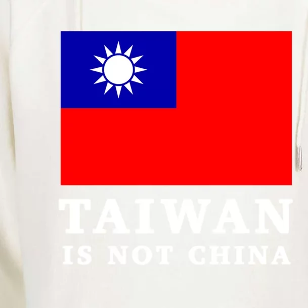 Taiwan Is Not China Great Gift Womens Funnel Neck Pullover Hood