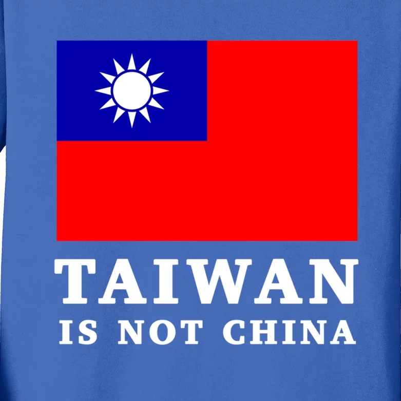 Taiwan Is Not China Great Gift Kids Long Sleeve Shirt