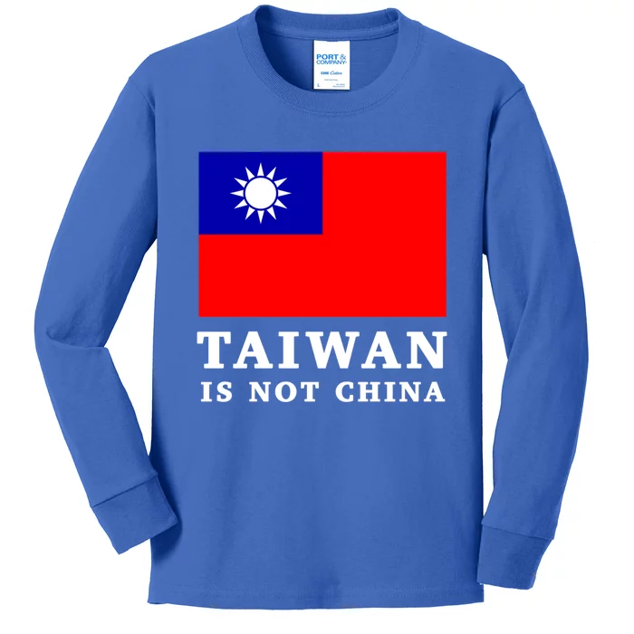 Taiwan Is Not China Great Gift Kids Long Sleeve Shirt