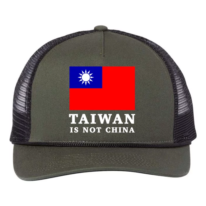 Taiwan Is Not China Great Gift Retro Rope Trucker Hat Cap