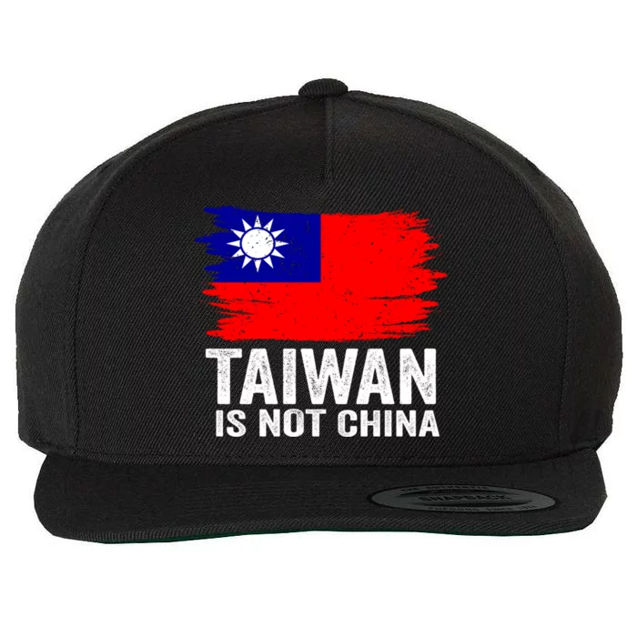 Taiwan Is Not Part Of China Support And Defend Democracy Gift Wool Snapback Cap