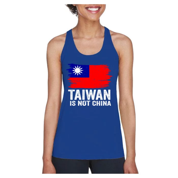 Taiwan Is Not Part Of China Support And Defend Democracy Gift Women's Racerback Tank