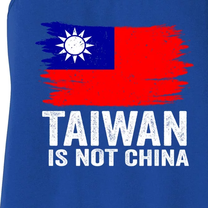 Taiwan Is Not Part Of China Support And Defend Democracy Gift Women's Racerback Tank