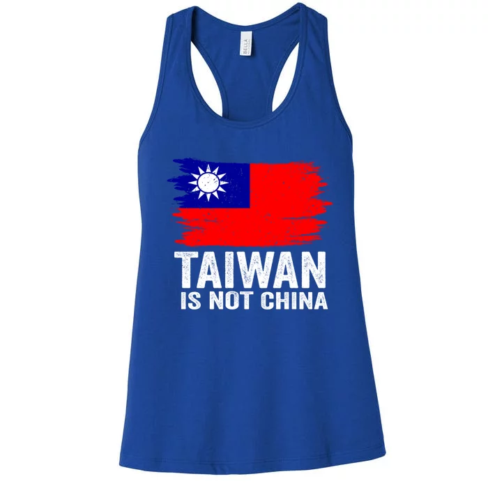 Taiwan Is Not Part Of China Support And Defend Democracy Gift Women's Racerback Tank