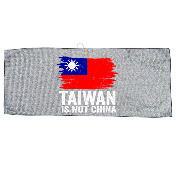 Taiwan Is Not Part Of China Support And Defend Democracy Gift Large Microfiber Waffle Golf Towel