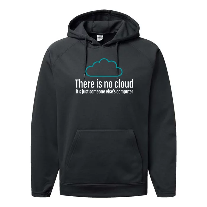 There Is No Cloud Computer Science Performance Fleece Hoodie