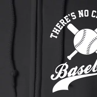 There is no Crying in Baseball Funny Sports Softball Funny Full Zip Hoodie