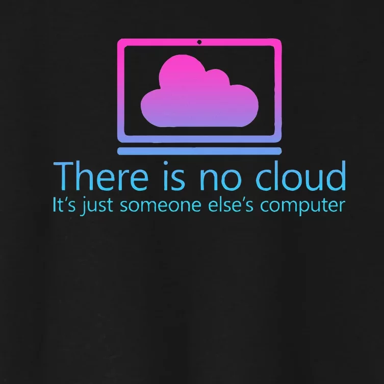 There Is No Cloud ItS Just Someone ElseS Computer Women's Crop Top Tee