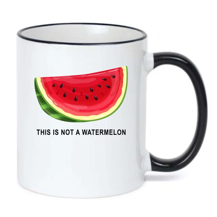 This Is Not A Watermelon Funny Black Color Changing Mug