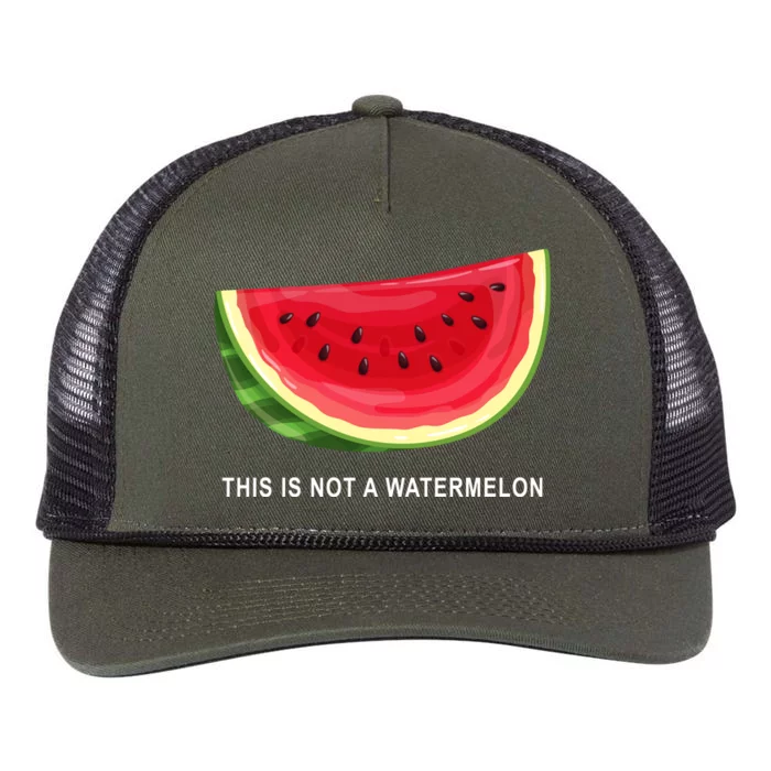 This Is Not A Watermelon Funny Retro Rope Trucker Hat Cap