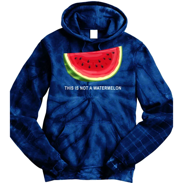 This Is Not A Watermelon Funny Tie Dye Hoodie