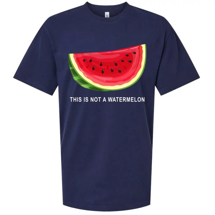 This Is Not A Watermelon Funny Sueded Cloud Jersey T-Shirt