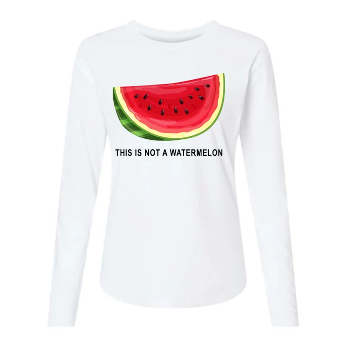 This Is Not A Watermelon Funny Womens Cotton Relaxed Long Sleeve T-Shirt