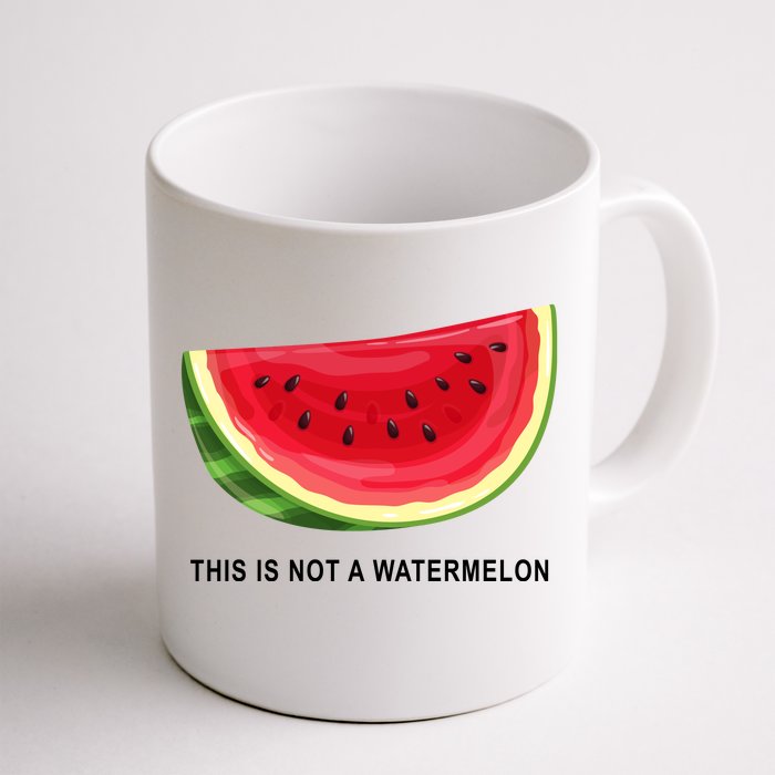 This Is Not A Watermelon Funny Front & Back Coffee Mug