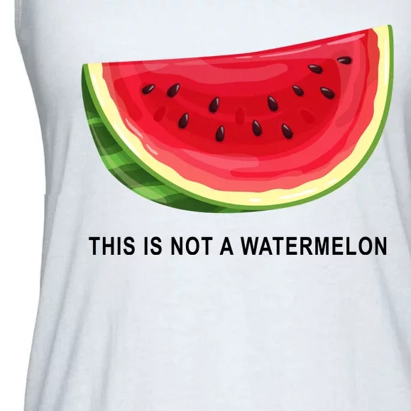 This Is Not A Watermelon Funny Ladies Essential Flowy Tank