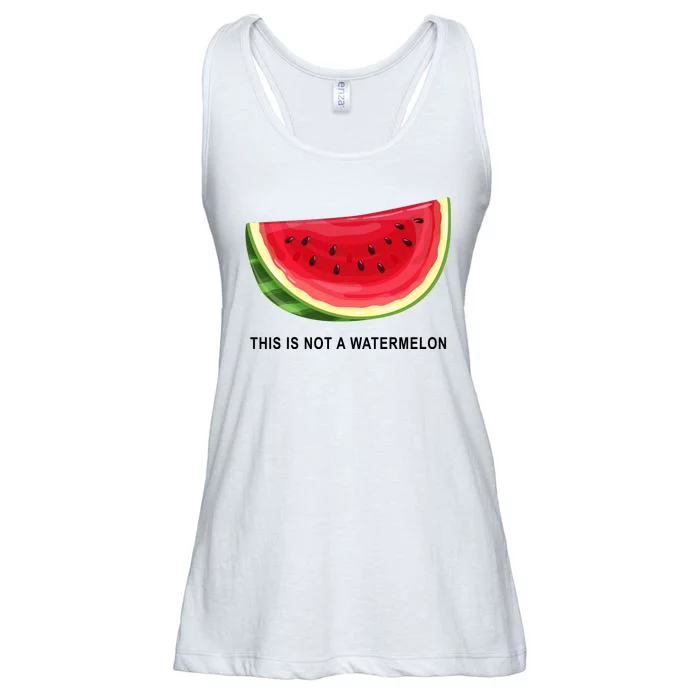 This Is Not A Watermelon Funny Ladies Essential Flowy Tank