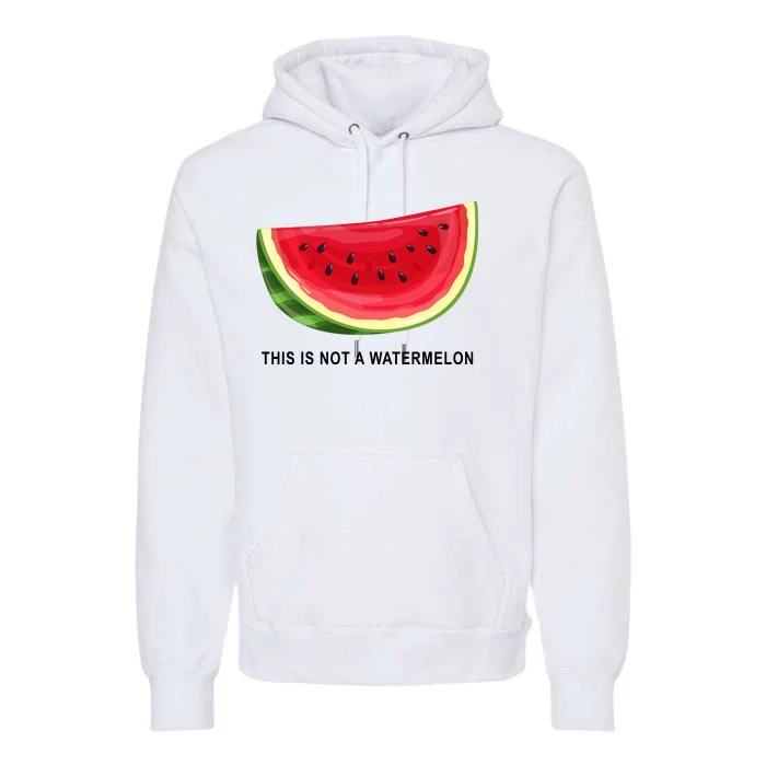 This Is Not A Watermelon Funny Premium Hoodie