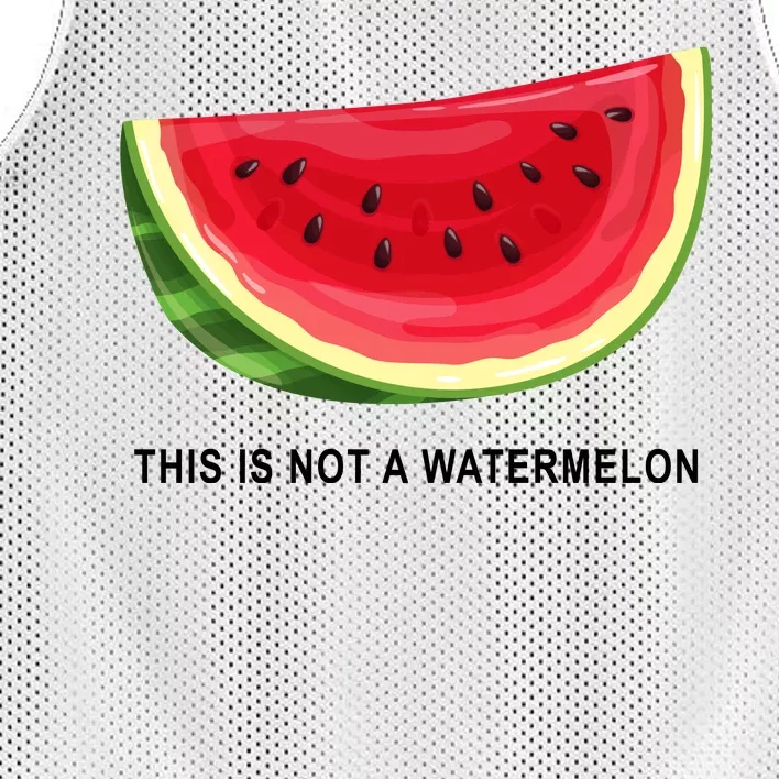 This Is Not A Watermelon Funny Mesh Reversible Basketball Jersey Tank