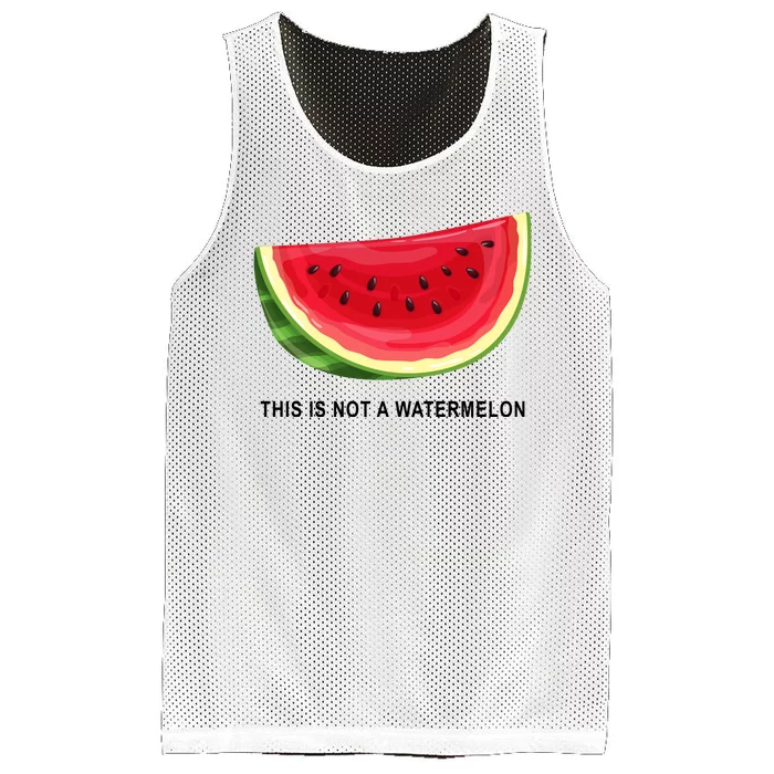 This Is Not A Watermelon Funny Mesh Reversible Basketball Jersey Tank