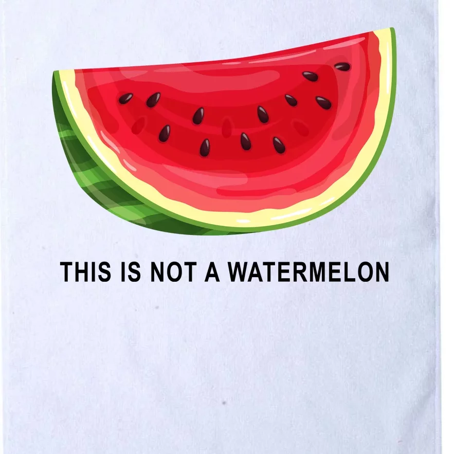 This Is Not A Watermelon Funny Platinum Collection Golf Towel