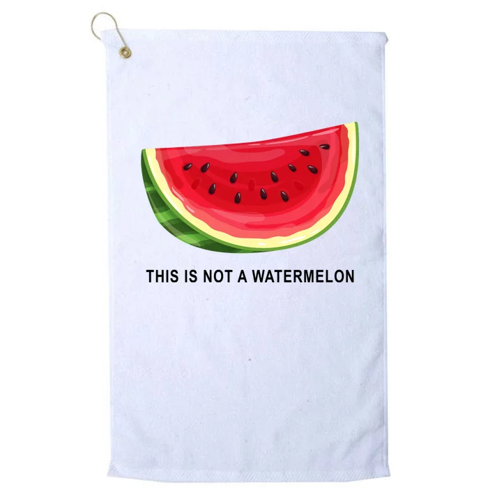 This Is Not A Watermelon Funny Platinum Collection Golf Towel