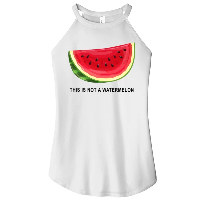 This Is Not A Watermelon Funny Women’s Perfect Tri Rocker Tank