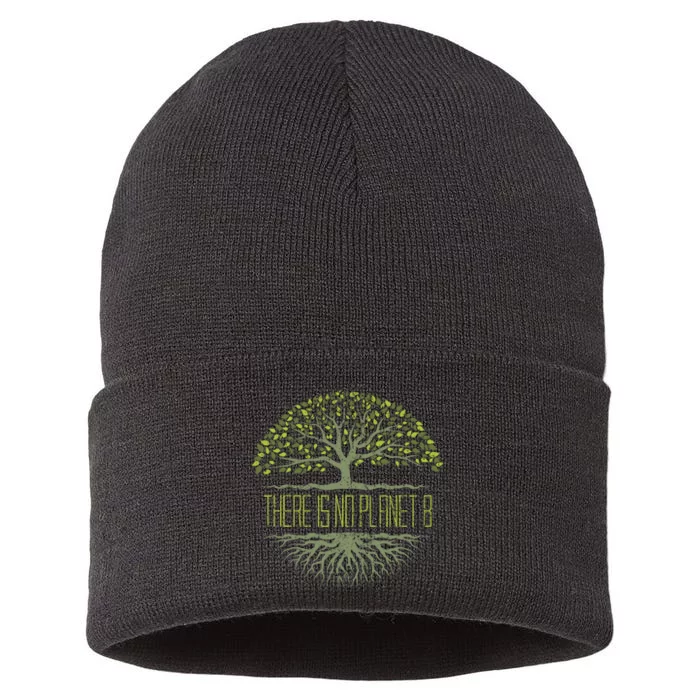 There Is No Planet B Earth Day Sustainable Knit Beanie