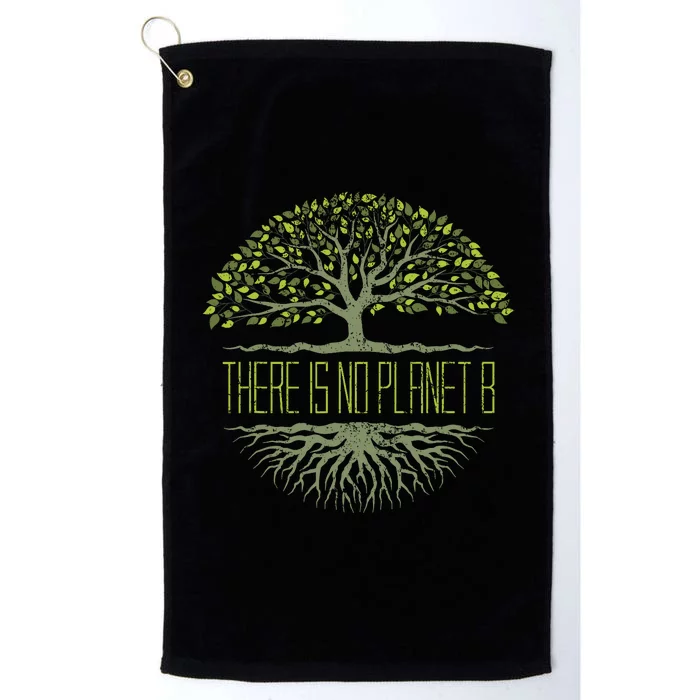 There Is No Planet B Earth Day Platinum Collection Golf Towel