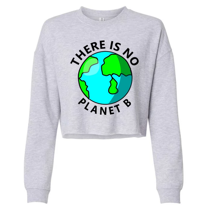 There Is No Planet B Earth Day Cropped Pullover Crew