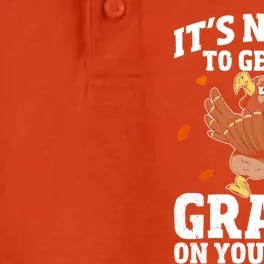 Thanksgiving Its No Sin To Get My Gravy On Your Chin Turkey Gift Dry Zone Grid Performance Polo