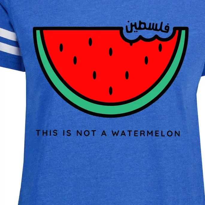 This Is Not A Watermelon Palestine Collection Enza Ladies Jersey Football T-Shirt