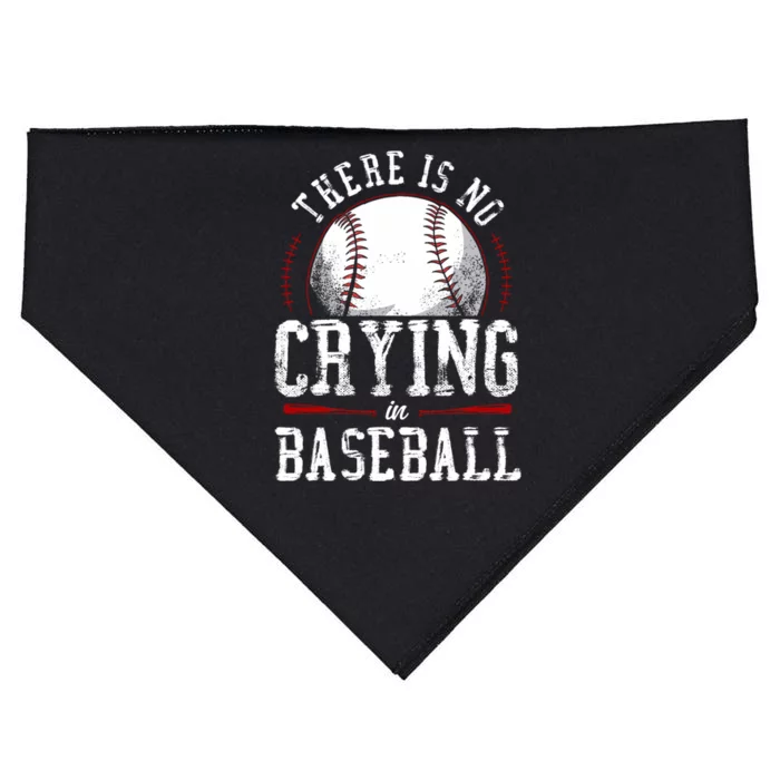 There Is No Crying In Baseball USA-Made Doggie Bandana