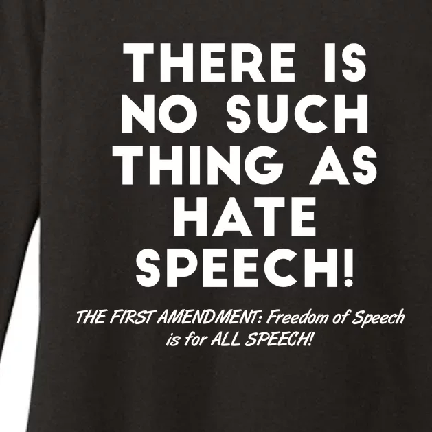 There Is No Such Thing As Hate Speech Womens CVC Long Sleeve Shirt