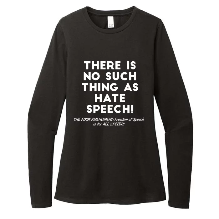 There Is No Such Thing As Hate Speech Womens CVC Long Sleeve Shirt