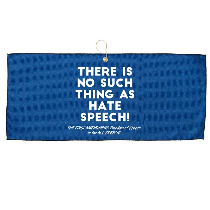 There Is No Such Thing As Hate Speech Large Microfiber Waffle Golf Towel