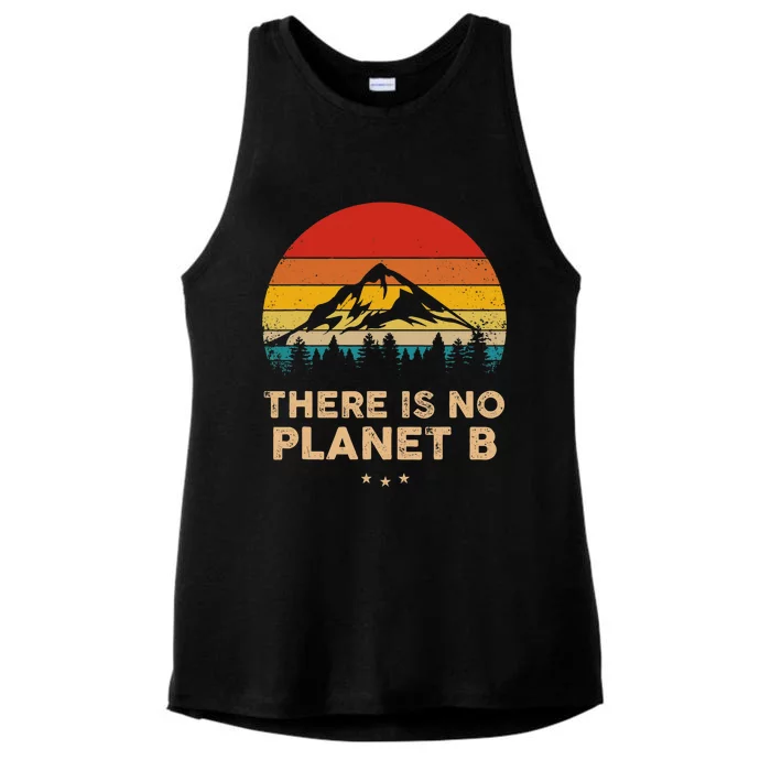 There Is No Planet B Save The Earth Earth Day Environmental Ladies Tri-Blend Wicking Tank